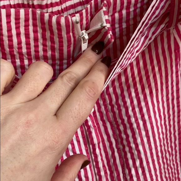 A New Day Pink Seersucker Belt Buckle Shorts - Picture 6 of 7